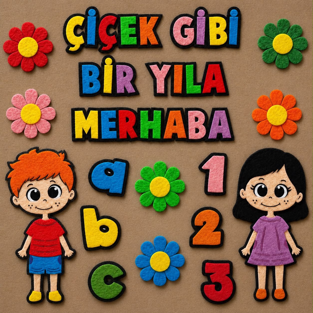 Çiçekli Açılış Panosu