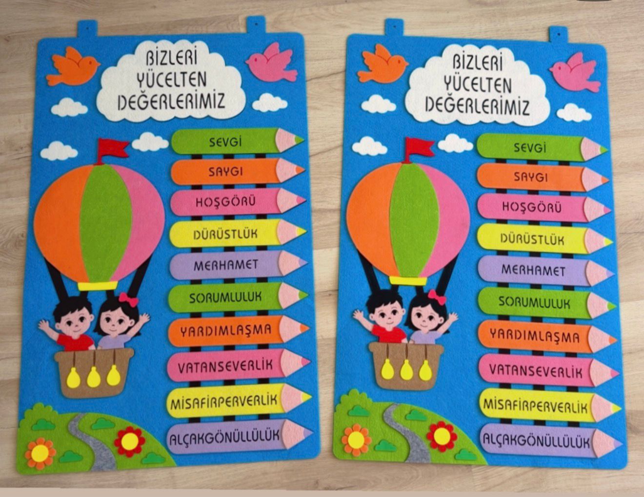 Değerlerimiz Balon Panosu